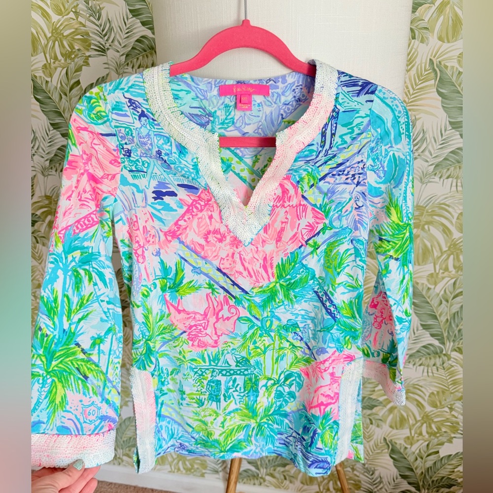 Women's Lilly Pulitzer Renato Sequin Tunic in Bohemian Queen
